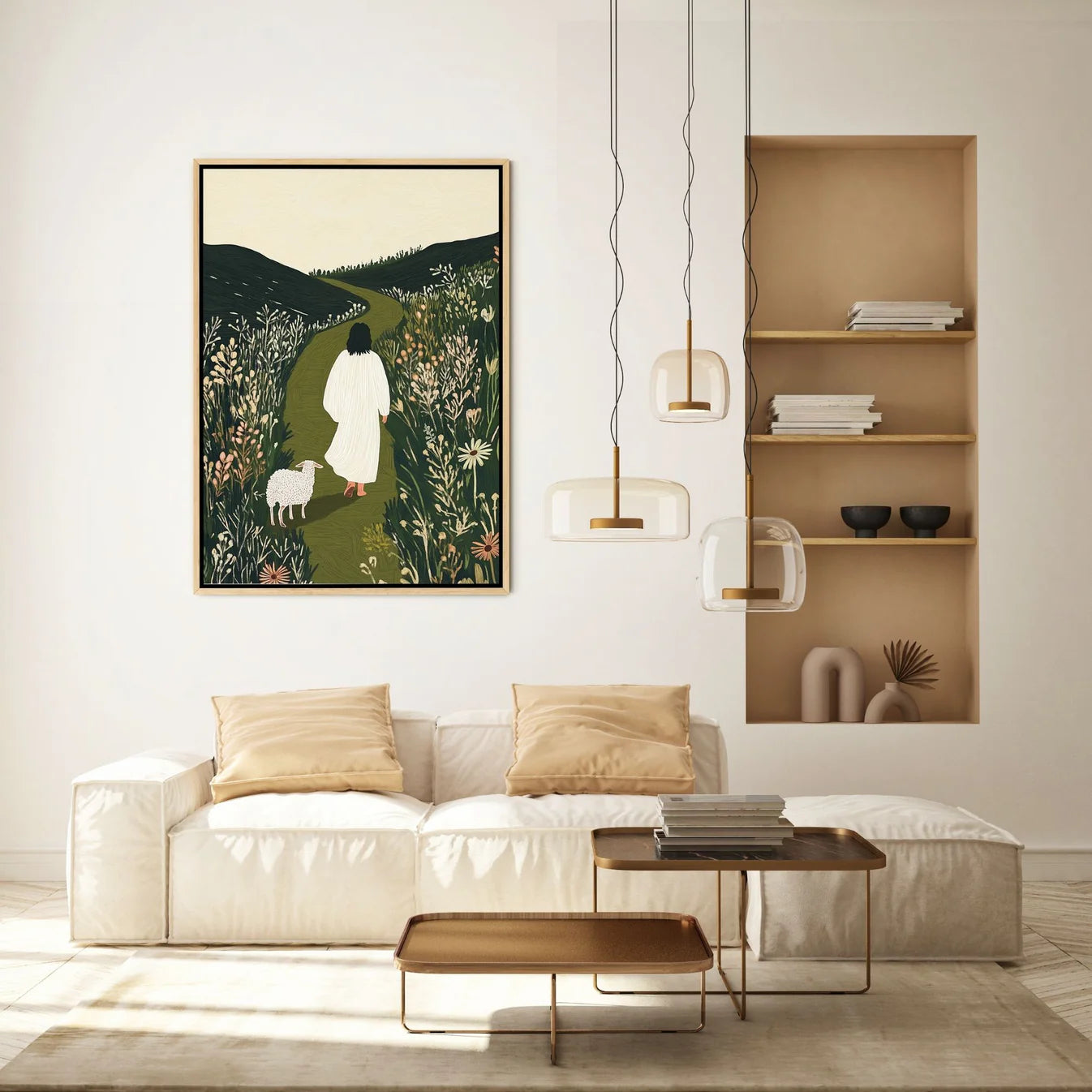 Parable of The Lost Sheep III - Canvas
