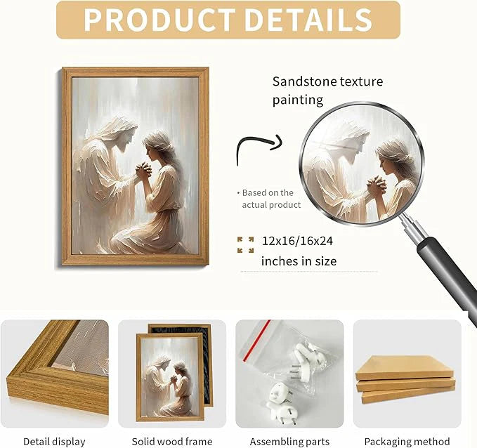 Jesus Hugging a Woman - Canvas