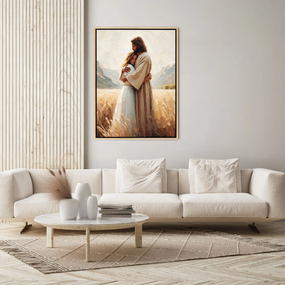 Jesus Hugging a Woman II - Canvas